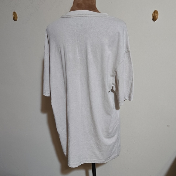 MAD Engine Lover Heart Graphic T Shirt Swifty SM Beige Cotton Blend NWT - Picture 6 of 9